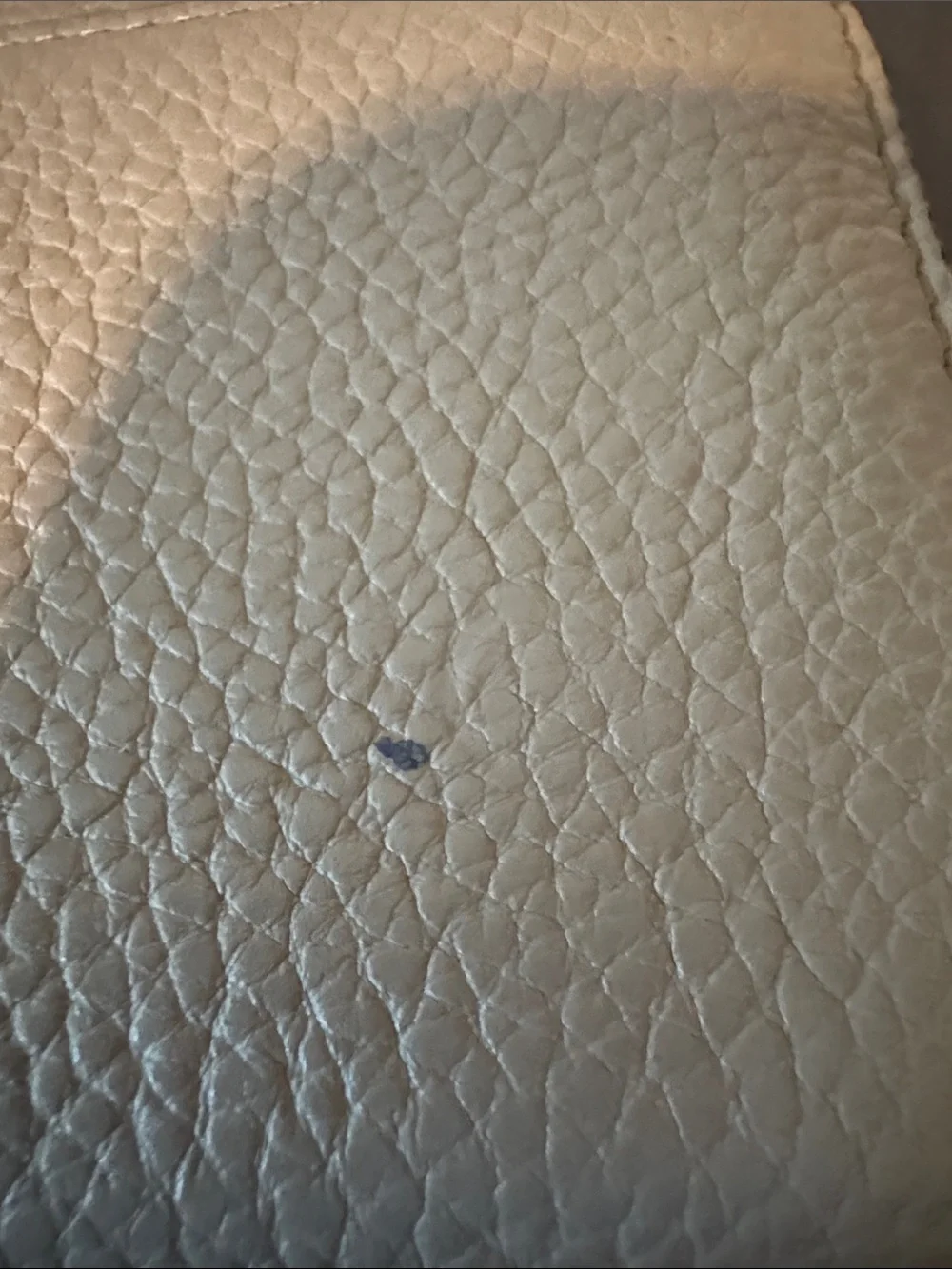 kate spade Pebbled Light Gray Zip Wallet